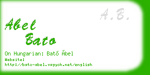 abel bato business card